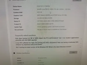 Desktop Computer Apple 4GB Intel Core i5 HDD 256GB