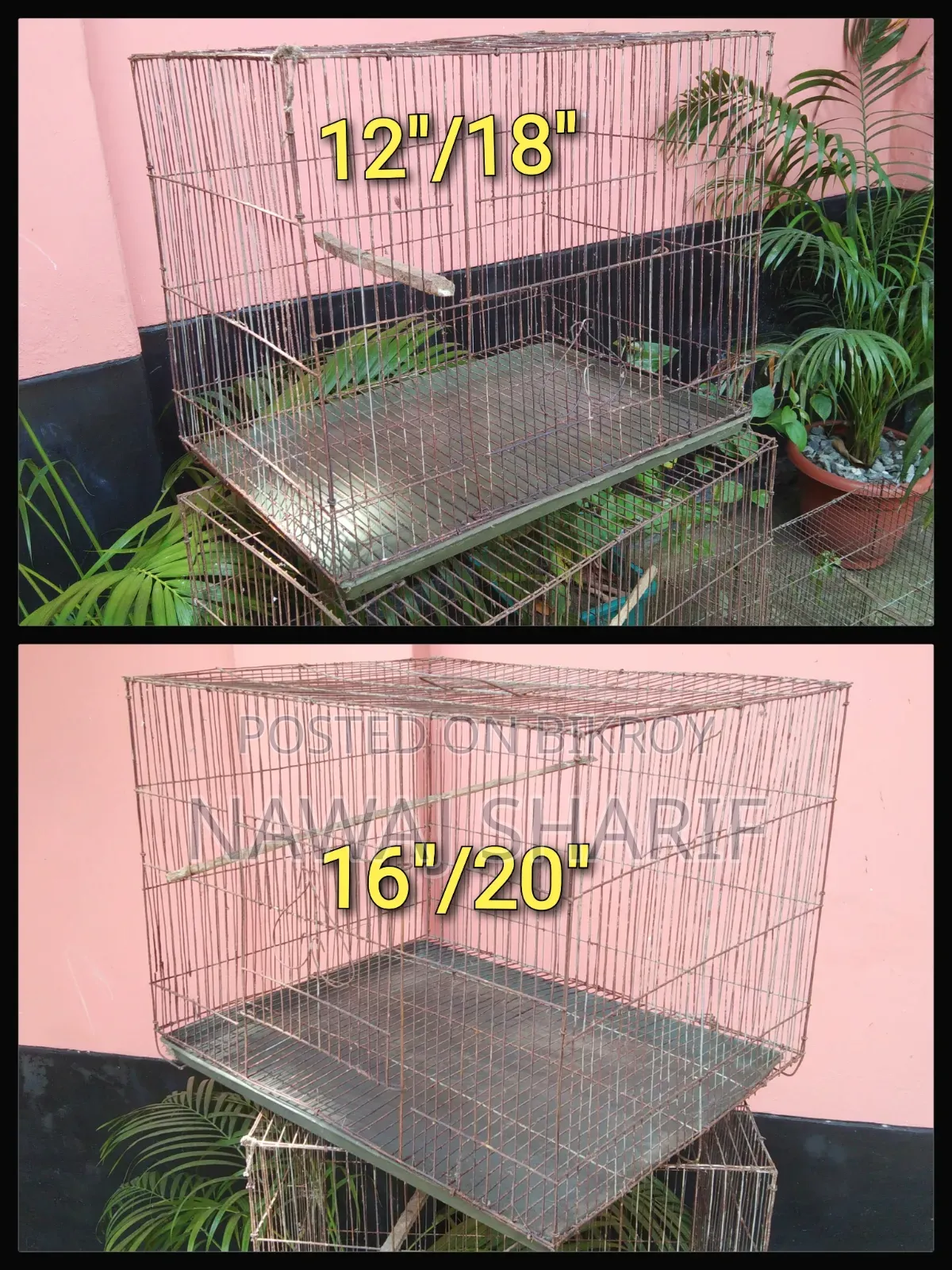 4 Bird Cages + Full Set