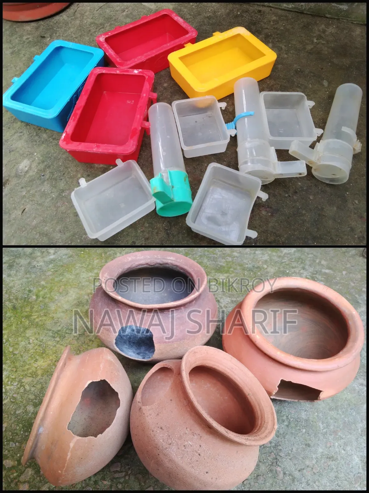 4 Bird Cages + Full Set