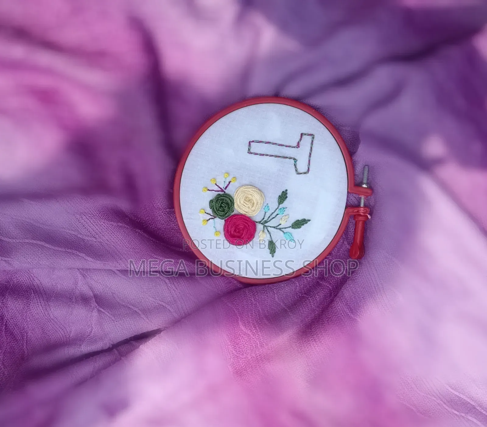 Custom Handmade Hoop Art