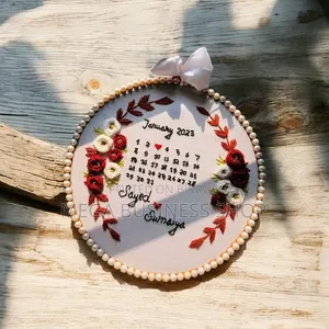 Custom Handmade Hoop Art