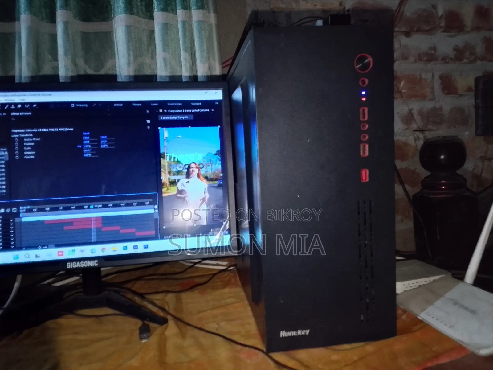 Desktop Computer MSI 16GB AMD Ryzen 5 SSD 256GB