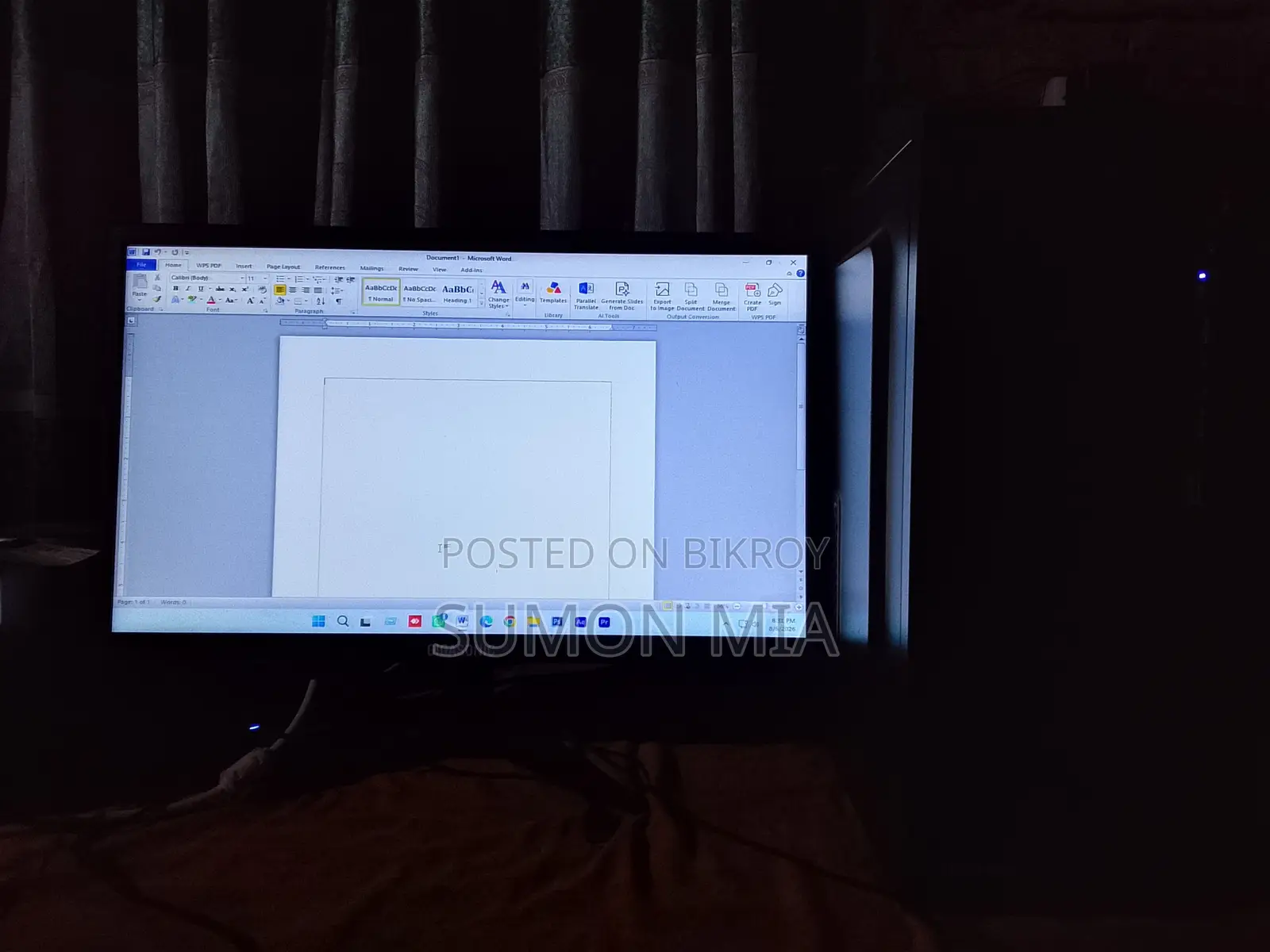 Desktop Computer MSI 16GB AMD Ryzen 5 SSD 256GB