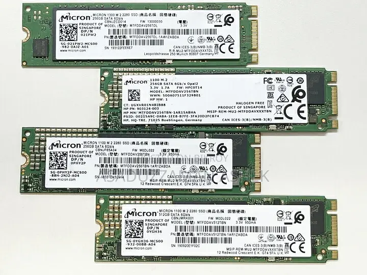 Micron M.2 SATA SSD 512GB (Used)