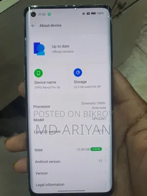 New Oppo Reno5 Pro 5G 256 GB Gray