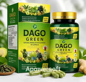 Dago Green Natural Herbal Detox Slimming 70 Capsule