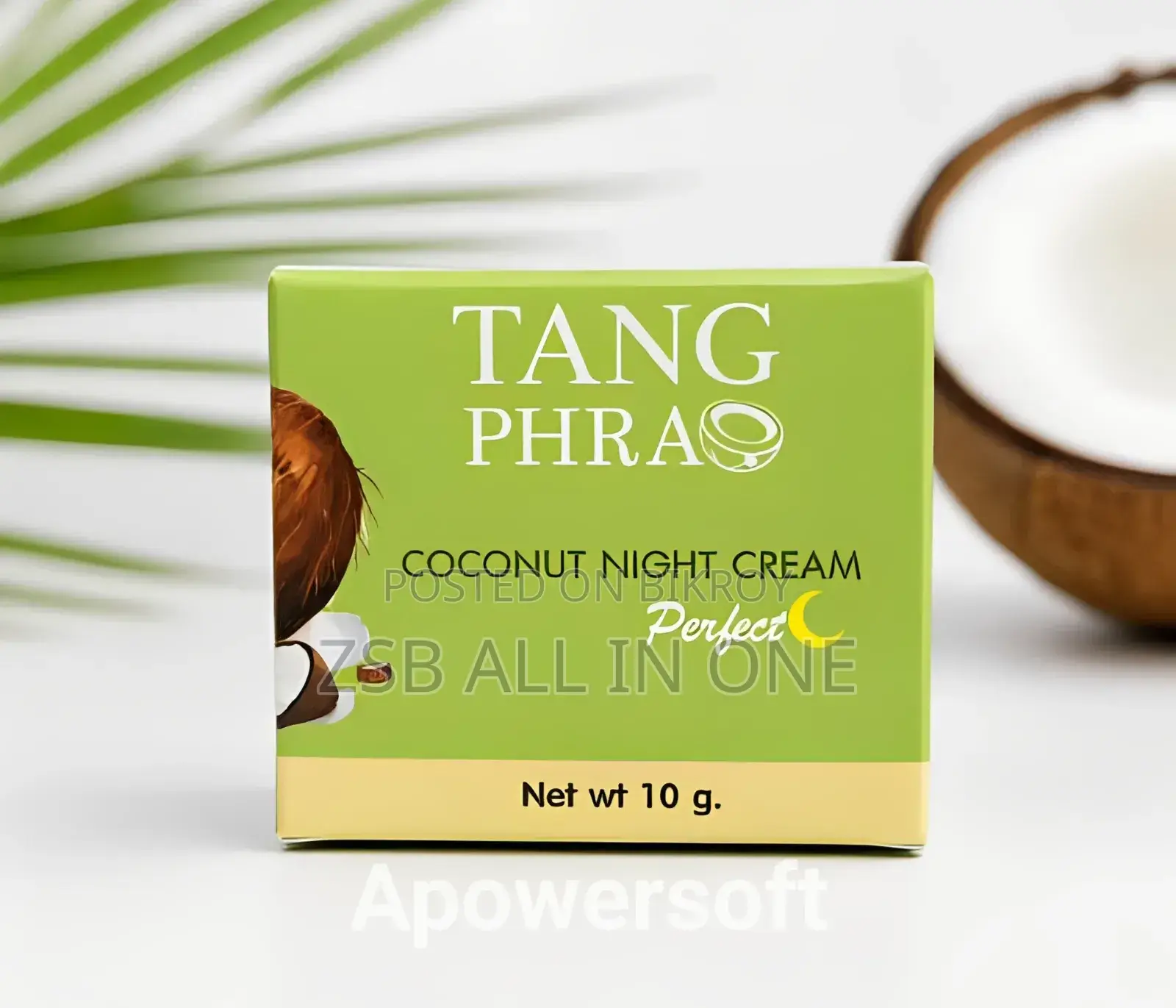 Tang Phrao Coconut Night Cream 10g | Overnight Moisturizing Face Cream