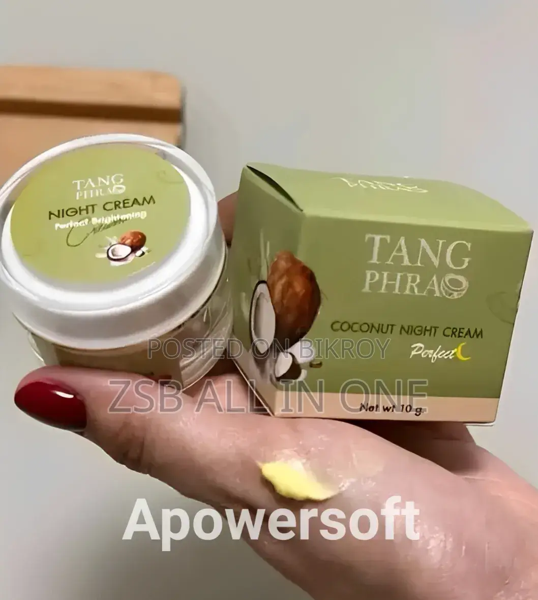 Tang Phrao Coconut Night Cream 10g | Overnight Moisturizing Face Cream