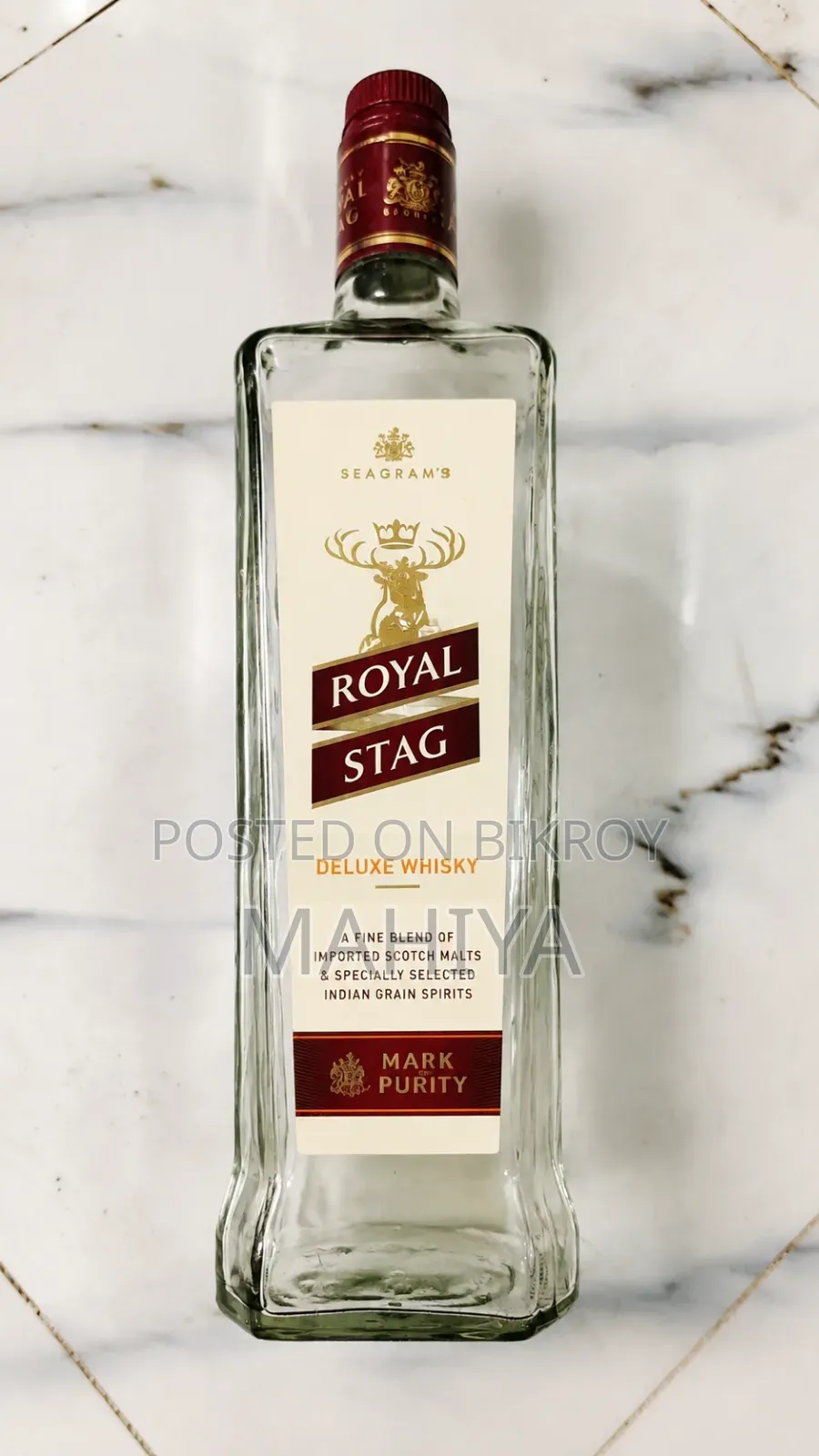 Empty Glass Bottle for Bottle Art / Craft Materials