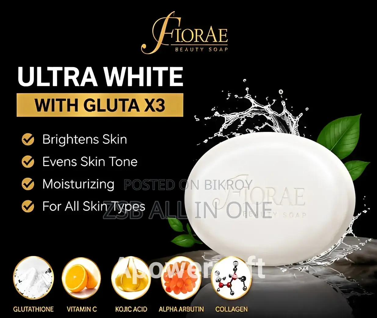 Florae Gluta X3 Whitening Beauty Soap