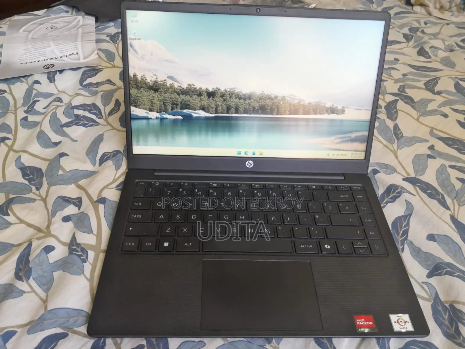 Laptop HP 4gb Amd SSD 128gb