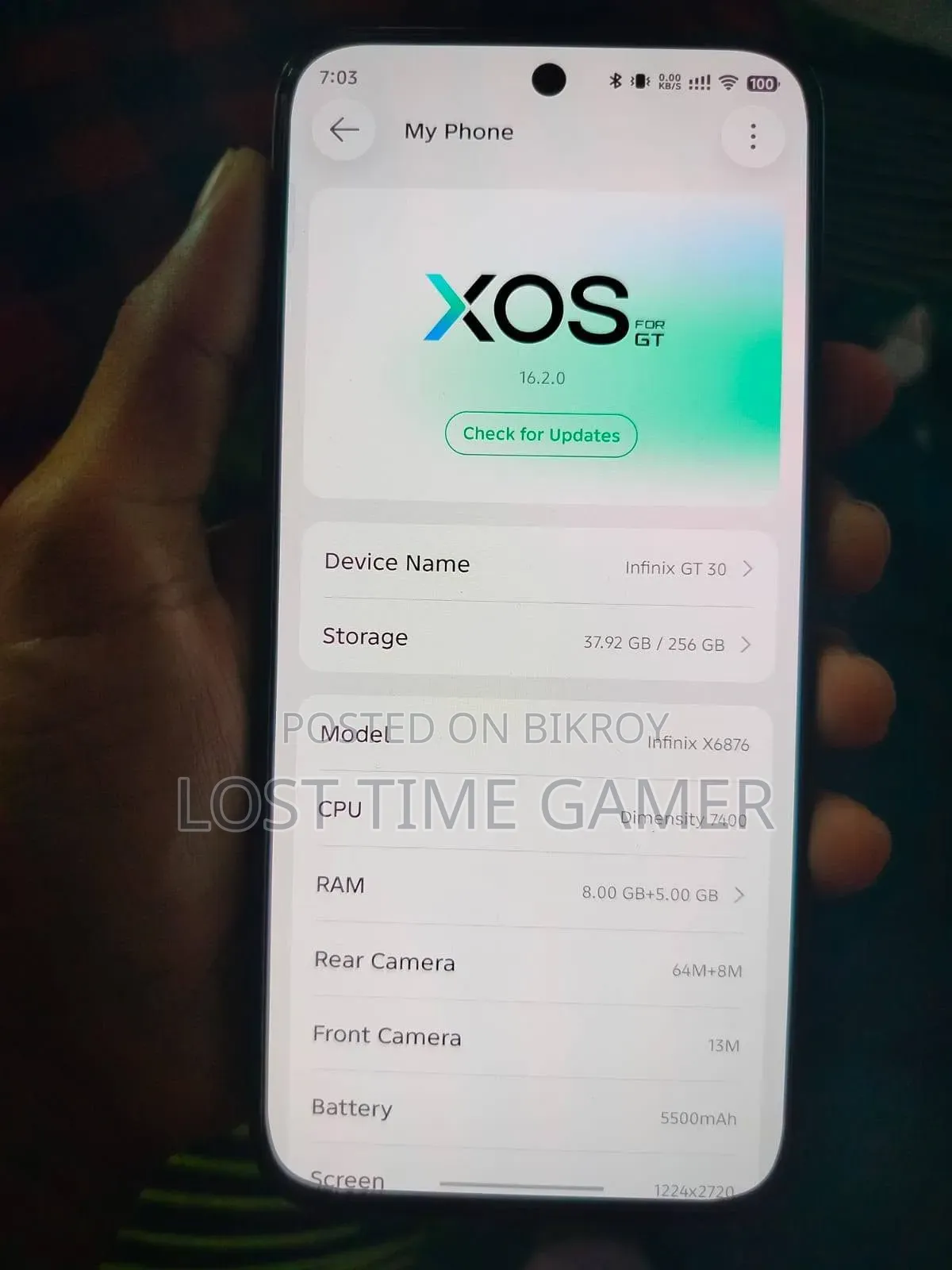 Infinix GT 30 5G 256 GB Black
