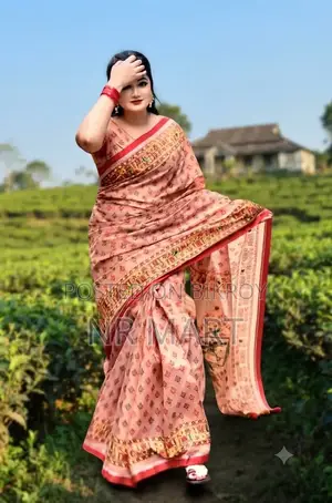 Premium Semi Muslin Saree - with Blouse Piece