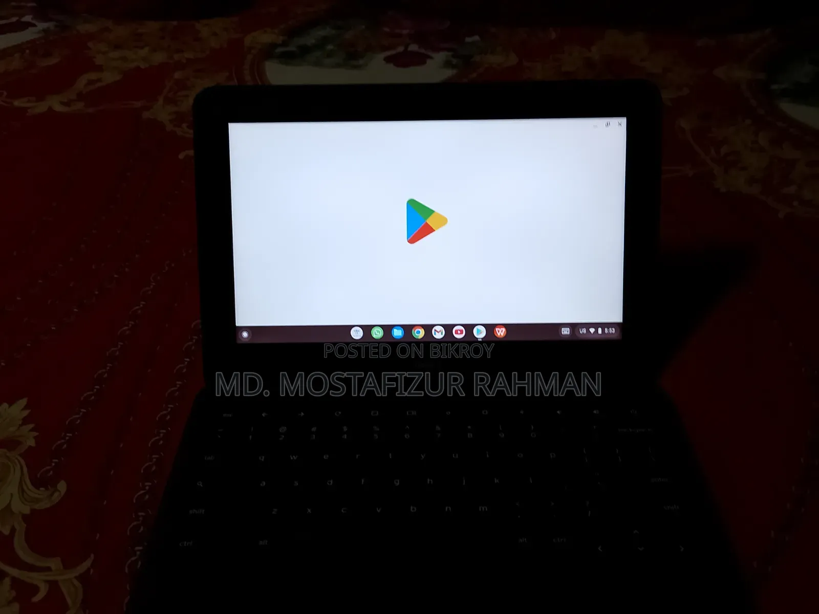 ল্যাপটপ ডেল ক্রোমবুক ১১ ৪জিবি ইন্টেল সেলরন এসএসডি ১৬ জিবি