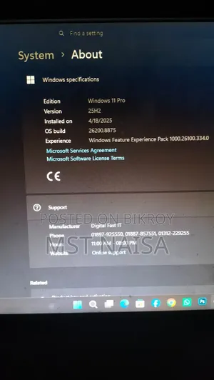 Desktop Computer 8GB Intel Core i5 SSD 128GB