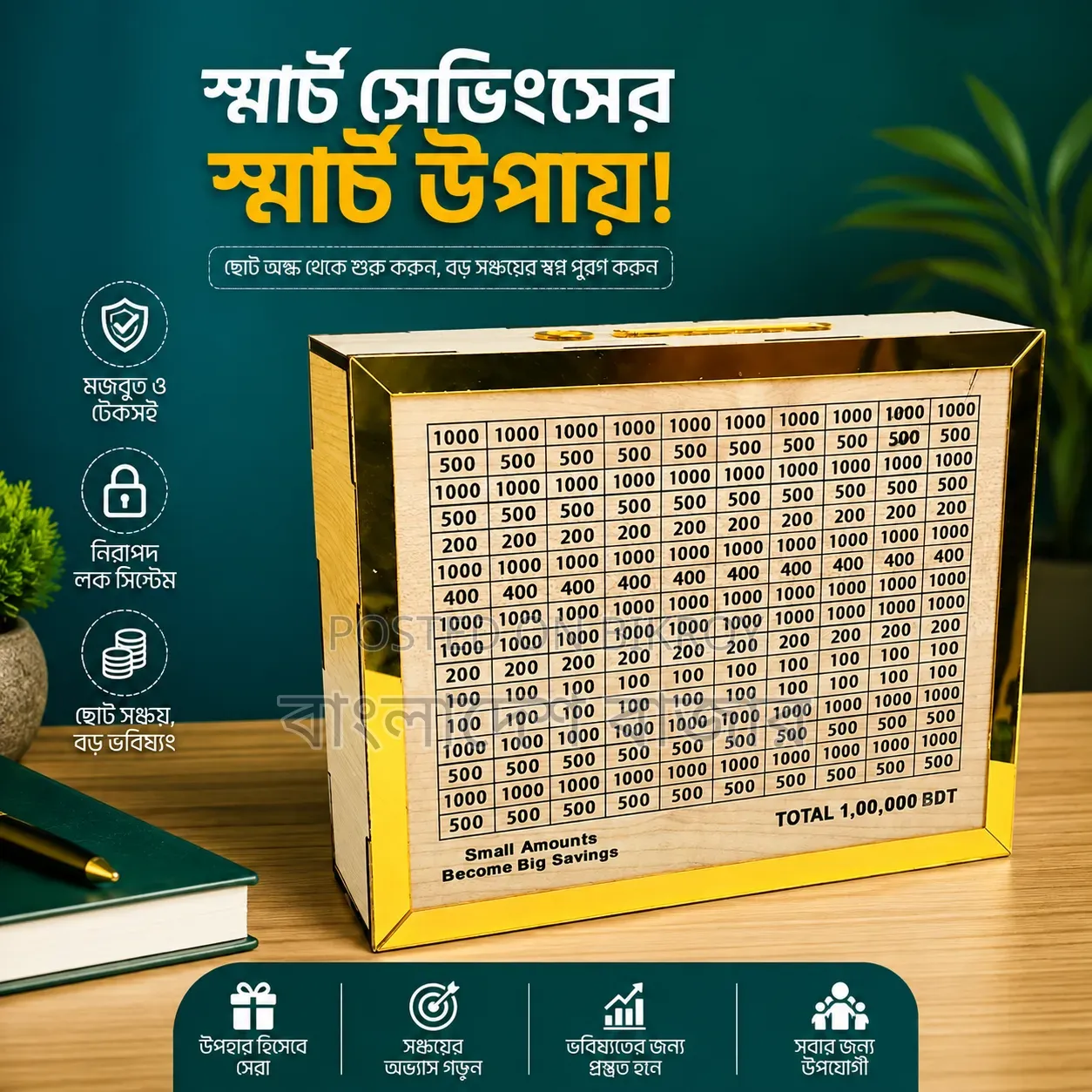 Wooden Swiss Bank