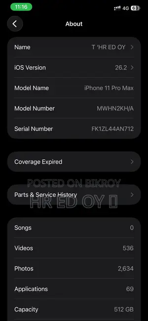 Apple iPhone 11 Pro Max 512 GB Black