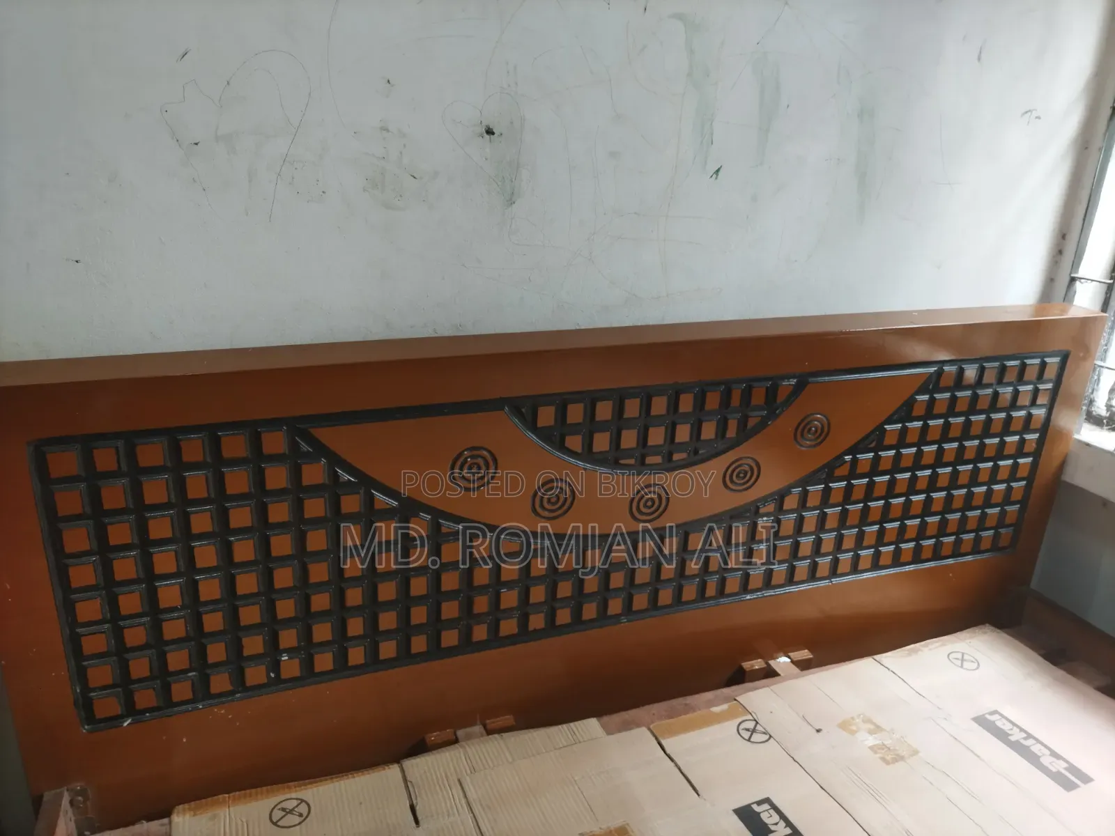 Malaysian Wood King Size Bed (Used)