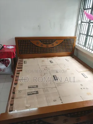 Malaysian Wood King Size Bed (Used)