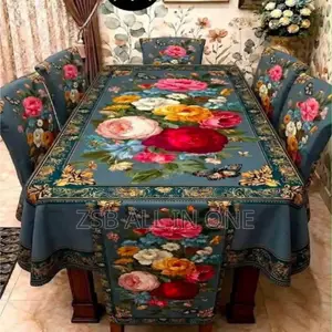 3D ডাইনিং টেবিল কাভার সেট