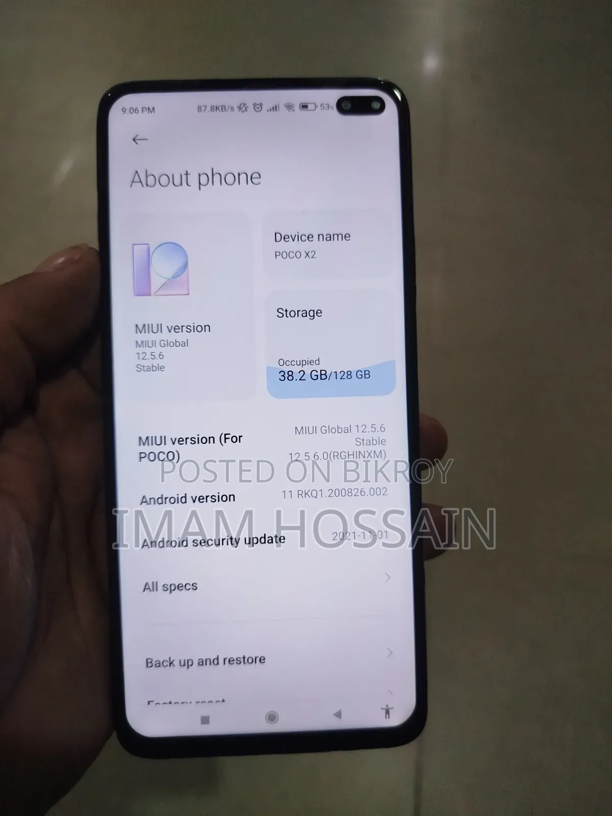 Xiaomi Pocophone X2 128 GB Blue