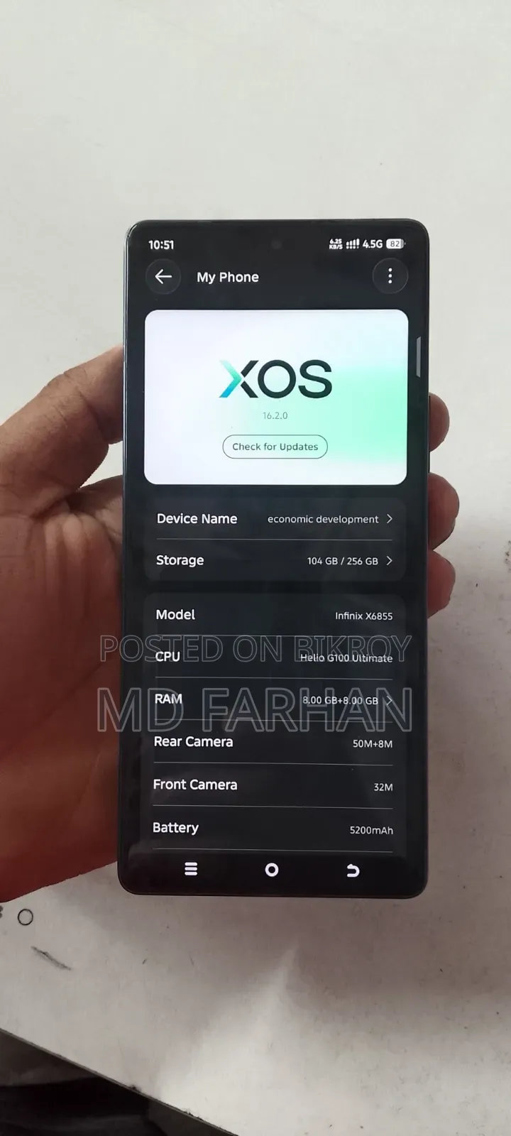Infinix Note 50 Pro 256 GB Blue