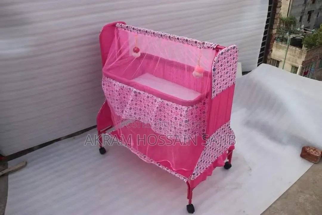 Cool Baby Cot (Pink Colour)
