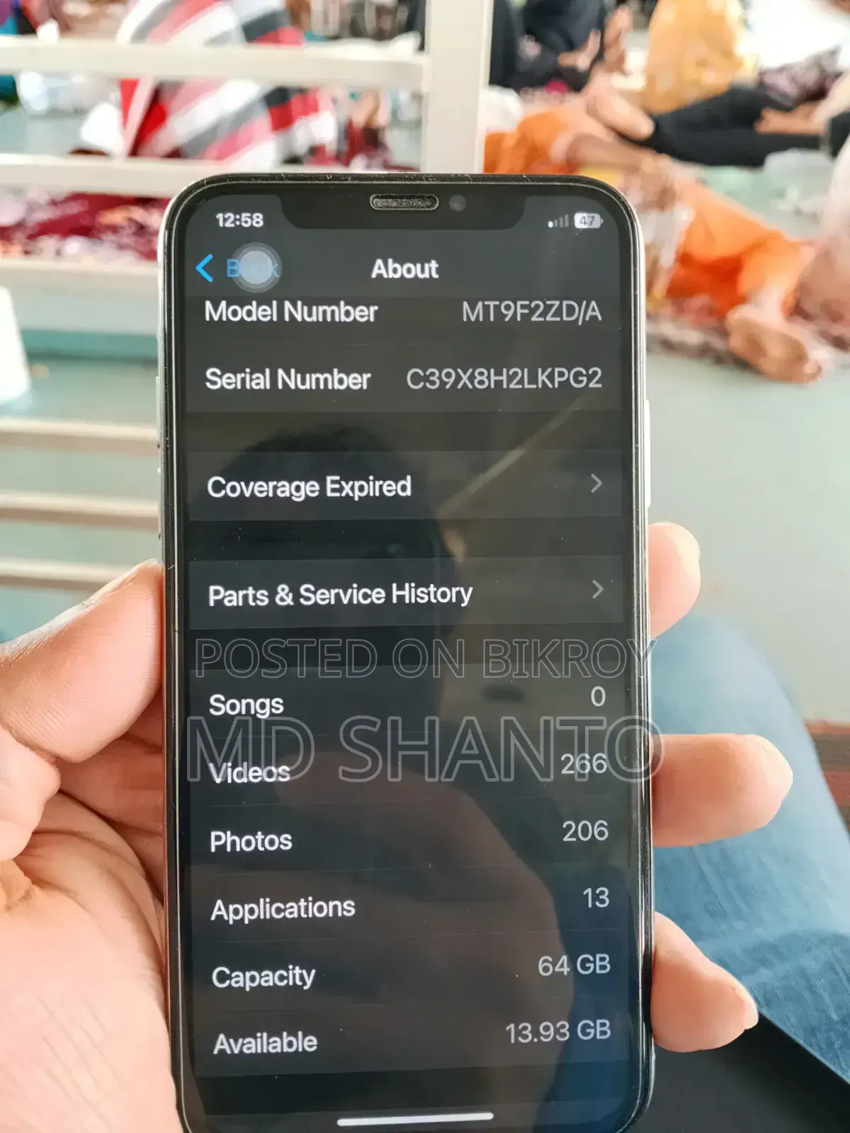 Apple iPhone XS 64 GB Silver