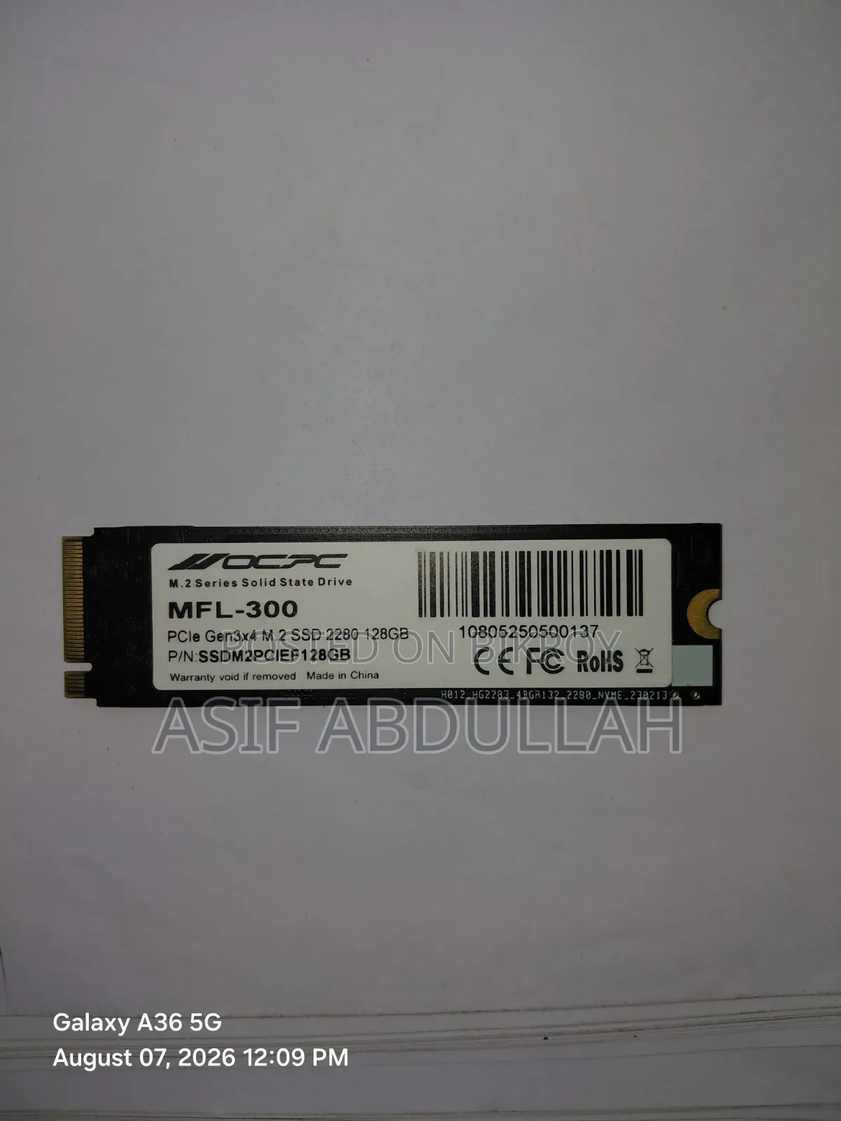 128 GB Nvme SSD