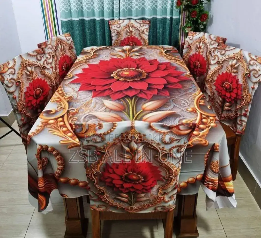 থ্রিডি ডাইনিং টেবিল কাভার সেট নতুন আপডেট