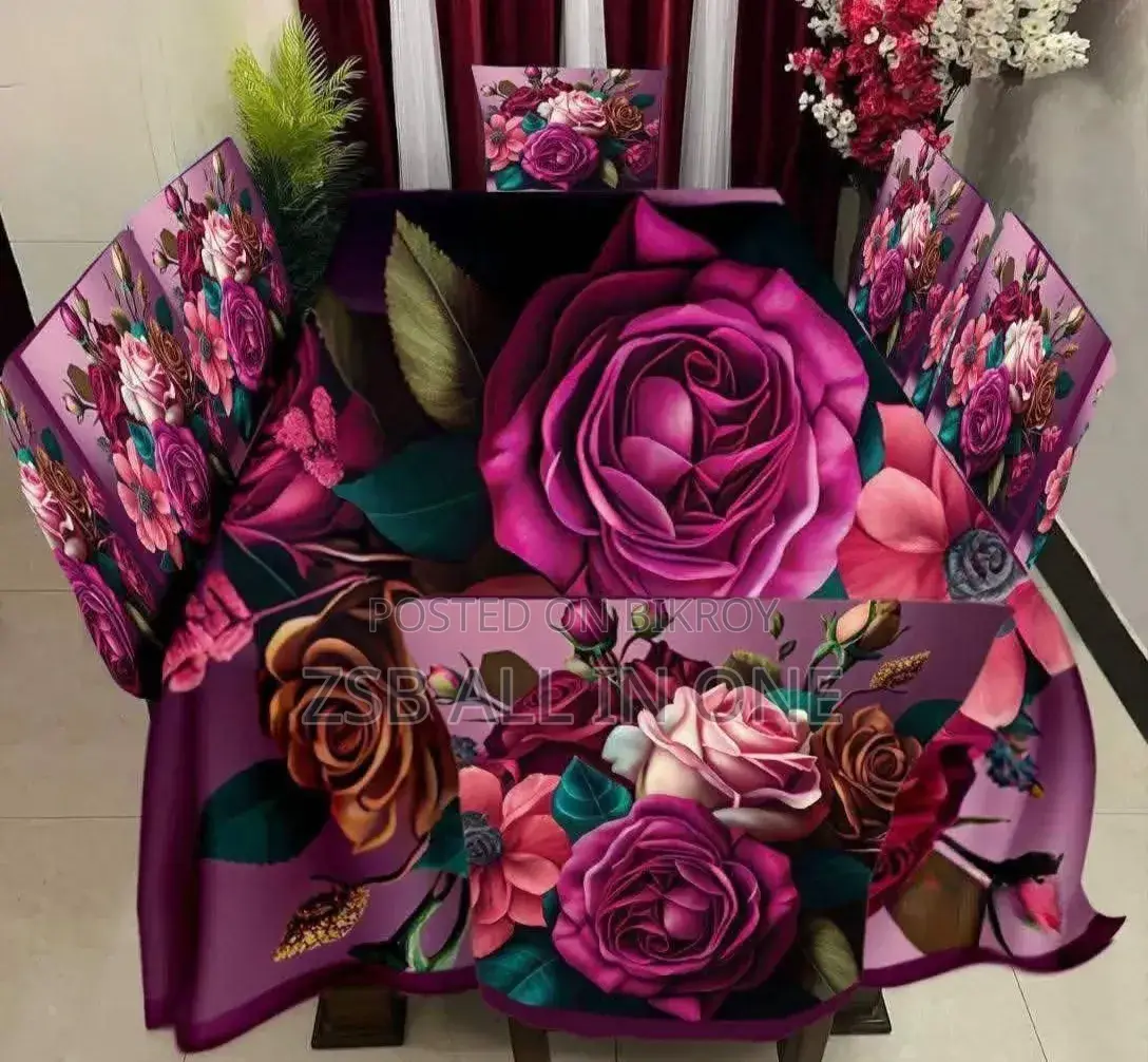 থ্রিডি ডাইনিং টেবিল কাভার সেট নতুন আপডেট