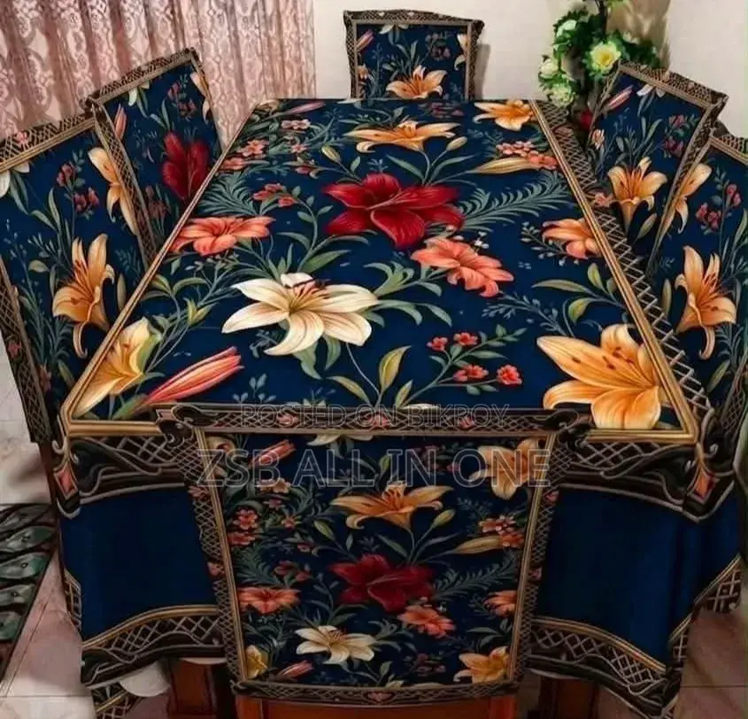 থ্রিডি ডাইনিং টেবিল কাভার সেট নতুন আপডেট