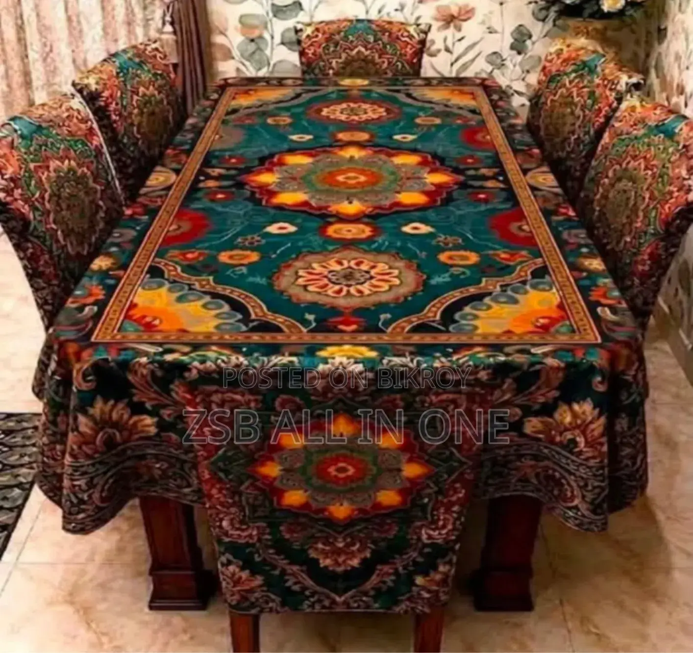 থ্রিডি ডাইনিং টেবিল কাভার সেট নতুন আপডেট