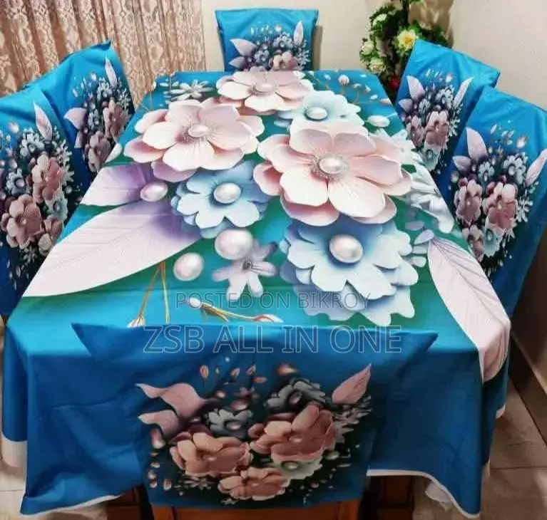 থ্রিডি ডাইনিং টেবিল কাভার সেট নতুন আপডেট