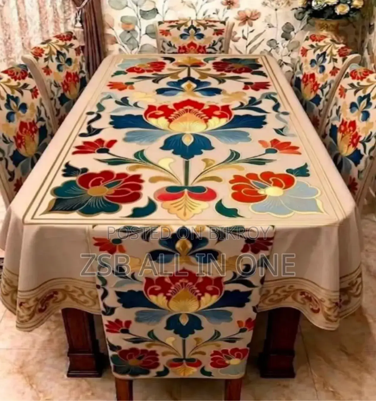 থ্রিডি ডাইনিং টেবিল কাভার সেট নতুন আপডেট