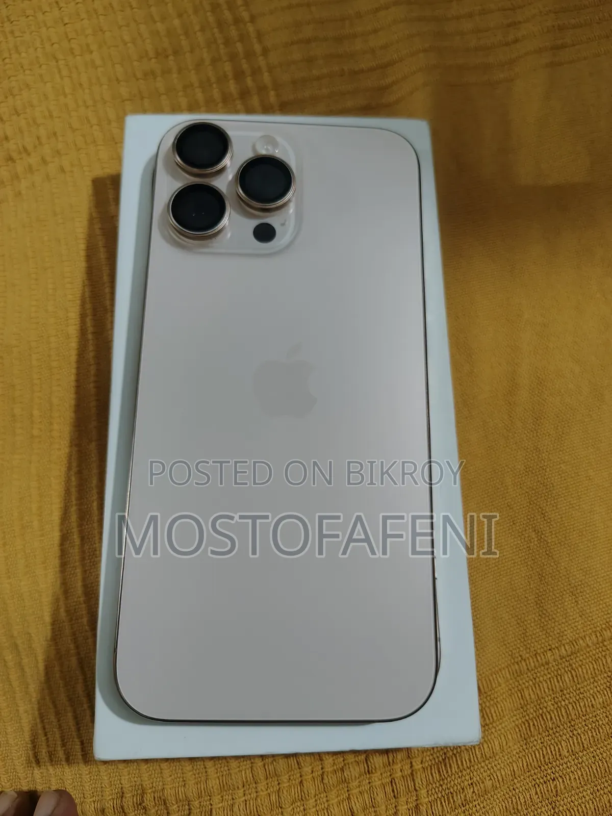 অ্যাপল আইফোন ১৬ প্রো ম্যাক্স ২৫৬ জিবি গোল্ড