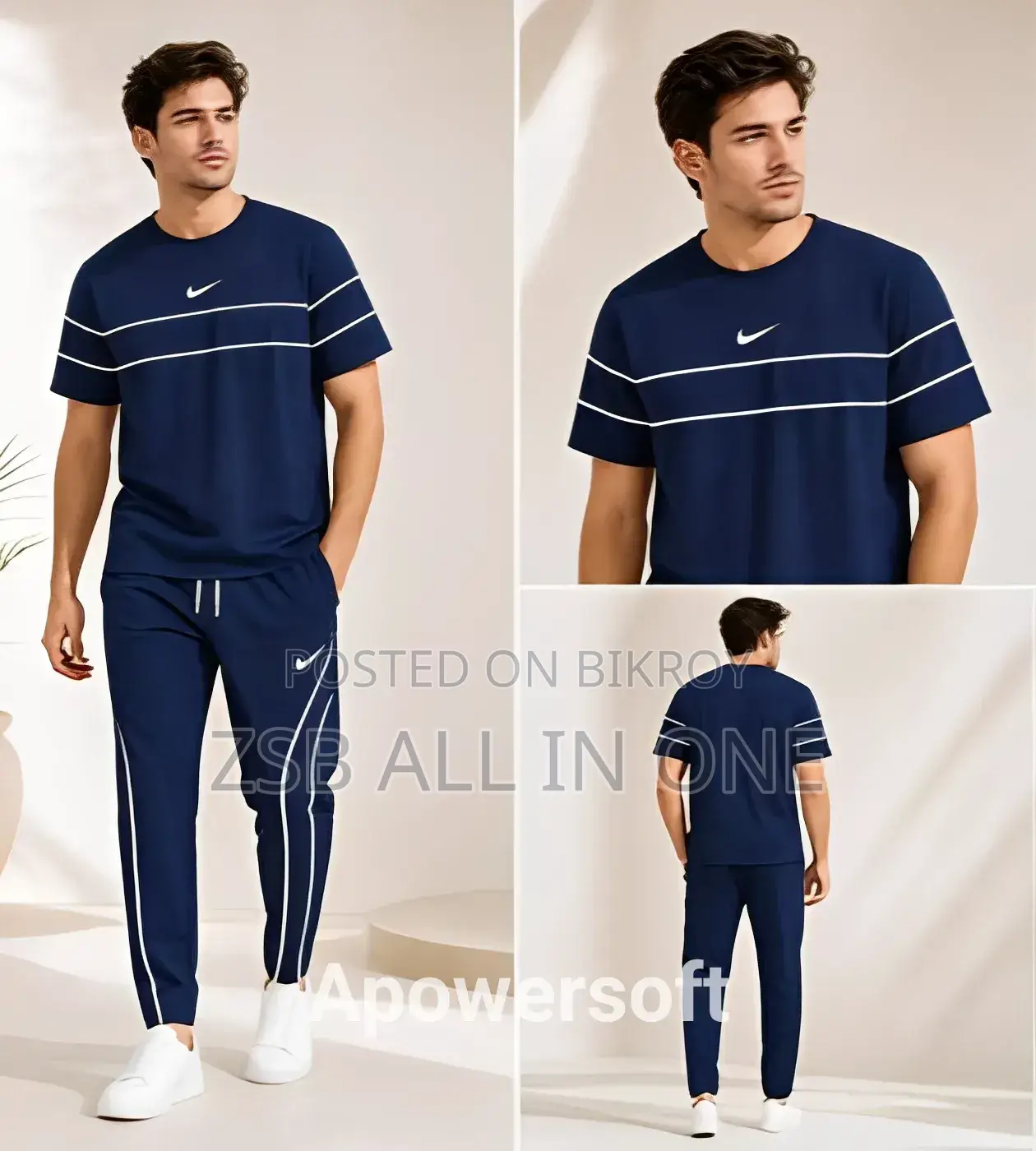 Premium Tshirt and Trouser Tracksuit Set Summer Collection