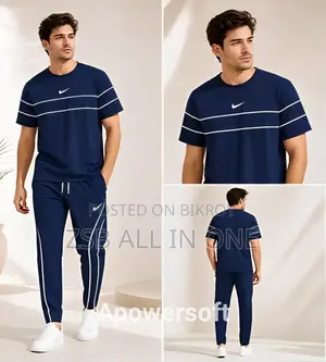 Premium Tshirt and Trouser Tracksuit Set Summer Collection