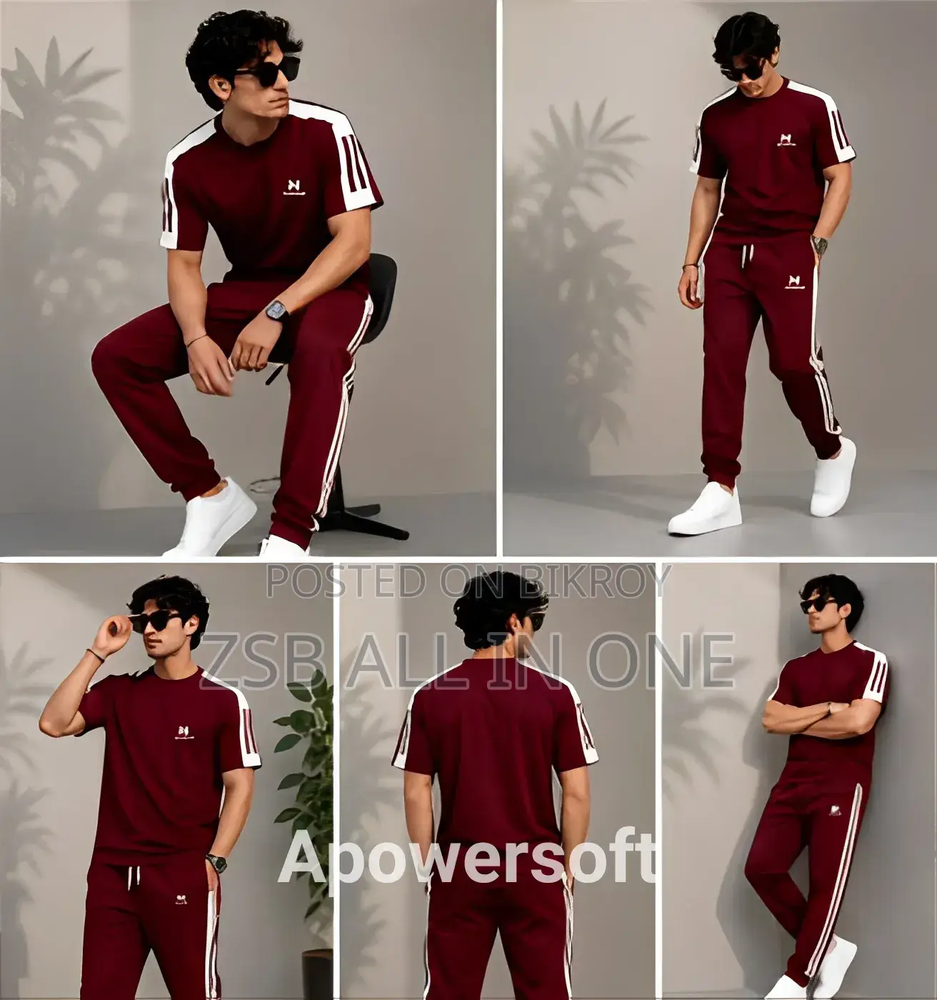 Premium Tshirt and Trouser Tracksuit Set Summer Collection