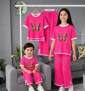 Girls Half Sleeve T-Shirt Pant Set