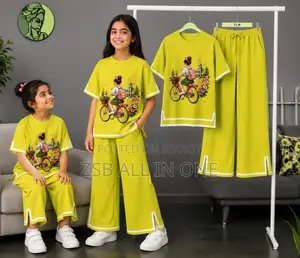Girls Half Sleeve T-Shirt Pant Set