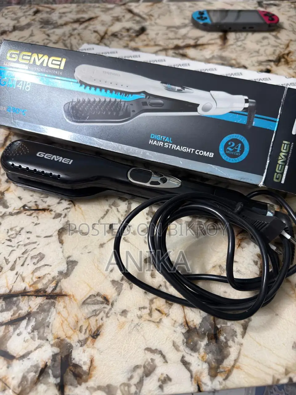 Digital Comb Hair Straightener