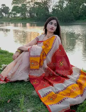 Half Silk Butik Sharee With Blouse Piece