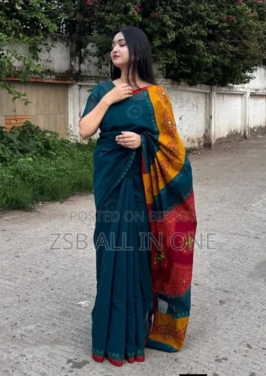 Half Silk Butik Sharee With Blouse Piece