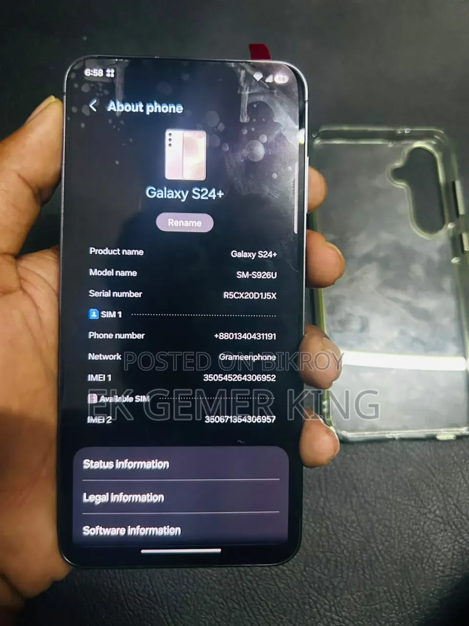 Samsung Galaxy S24 Plus 256 GB Silver