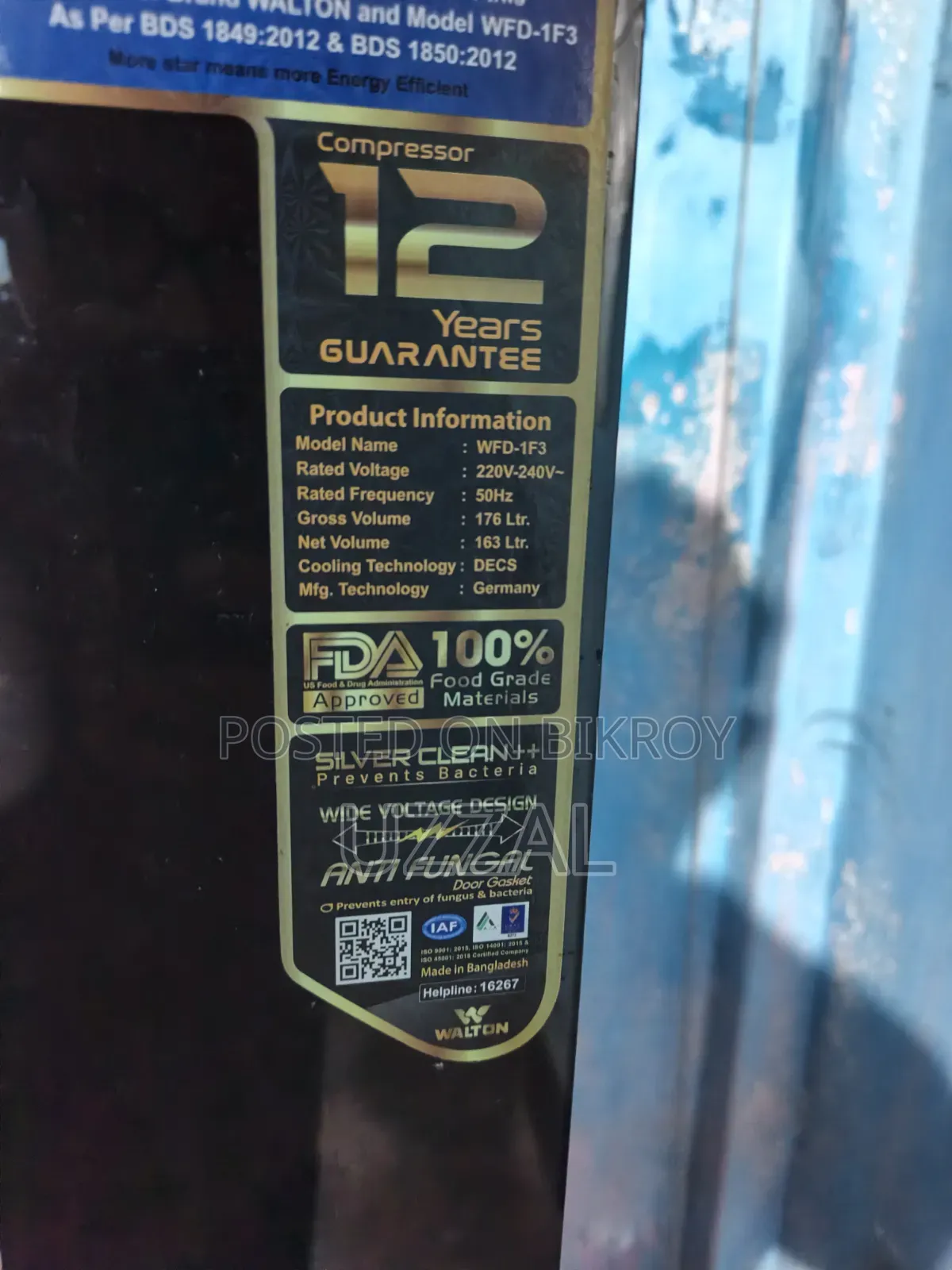 Walton 176L Fridge