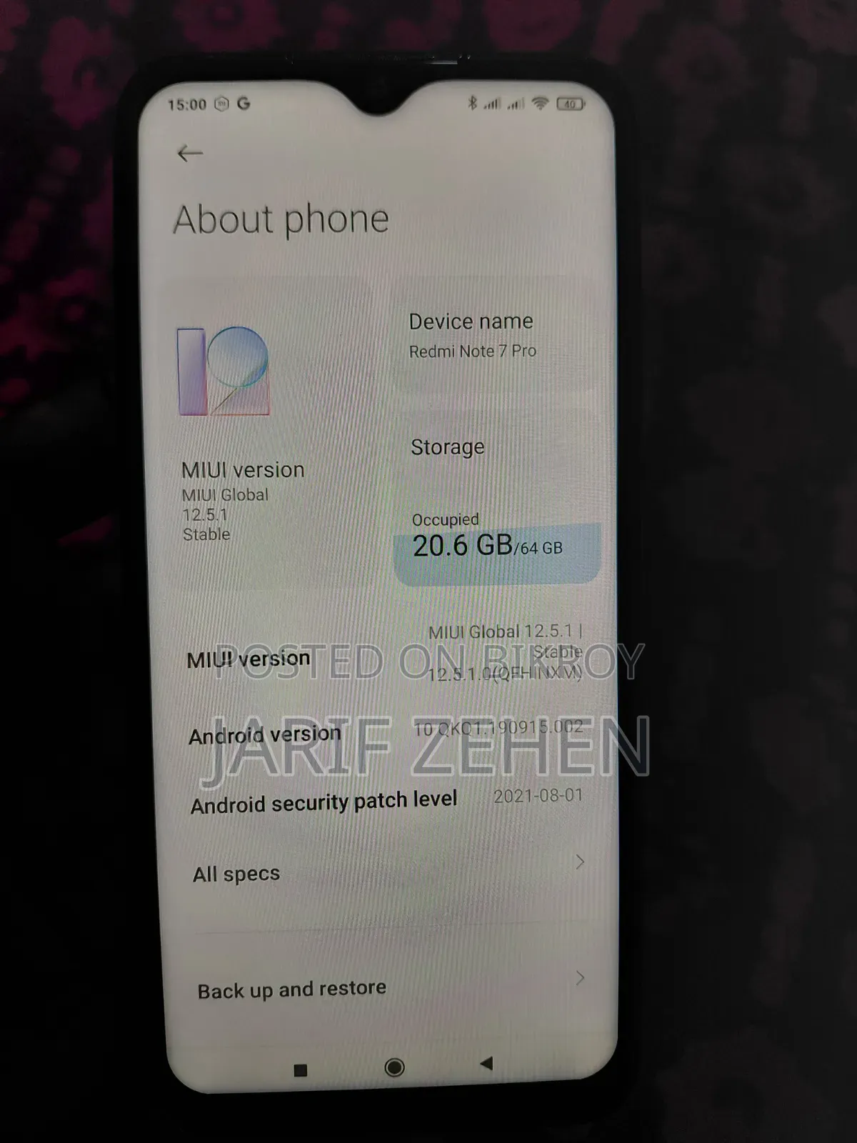 Xiaomi Redmi Note 7 Pro 64 GB Black