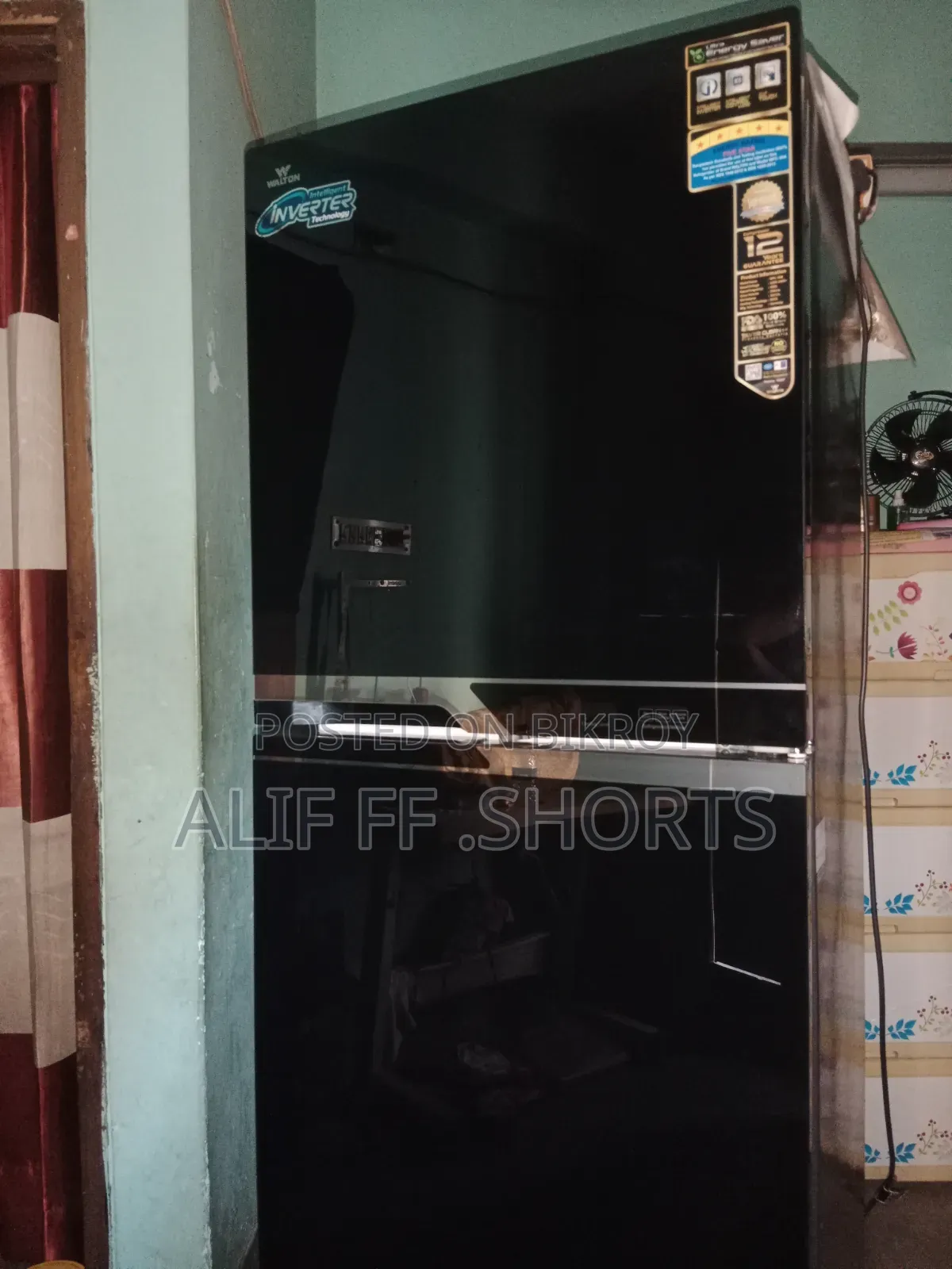 ওয়ালটন স্মার্ট ব্ল্যাক রেফ্রিজারেটর