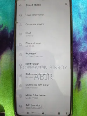Vivo Y20 64 GB Blue