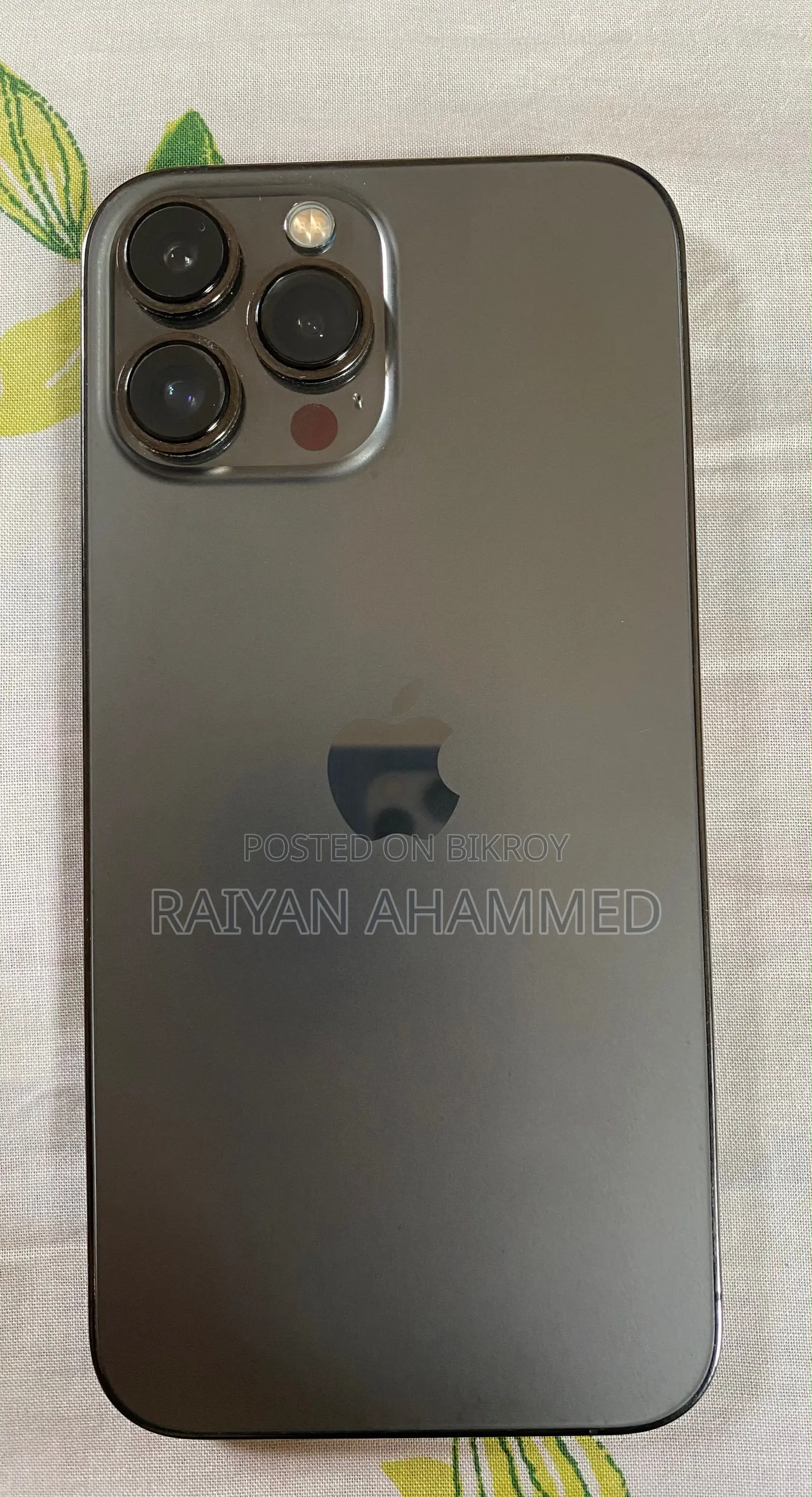 অ্যাপল আইফোন ১৩ প্রো ম্যাক্স ৫১২ জিবি ব্ল্যাক